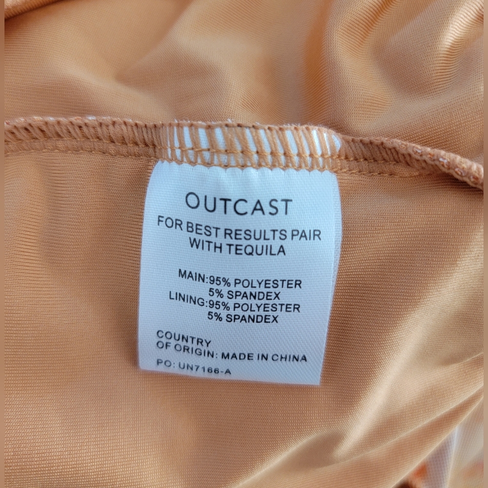 Outcast Mutia Mini Dress Calile Orange sz XL - Picture 11 of 11